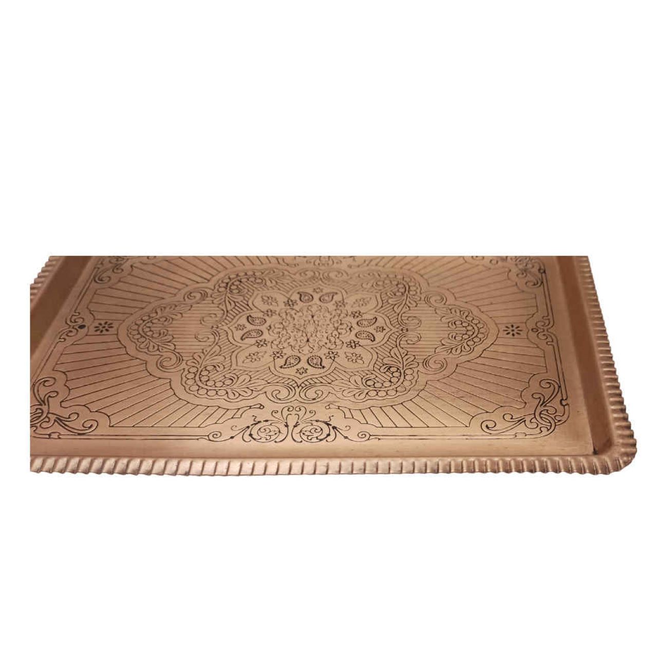 Price and Buy Persian Copper Serving Tray Hammered - Image 4
