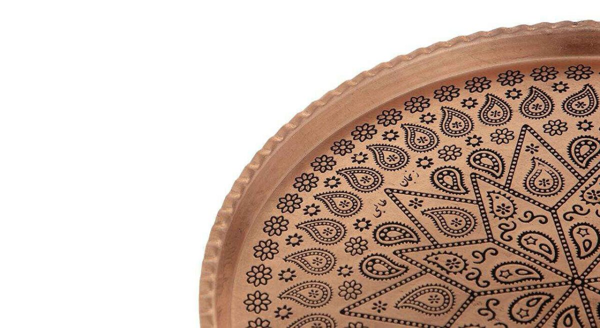 Price and Buy Persian Copper Serving Tray Traditionally Hammered 040 - Image 4