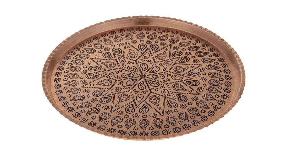Price and Buy Persian Copper Serving Tray Traditionally Hammered 040 - Image 6