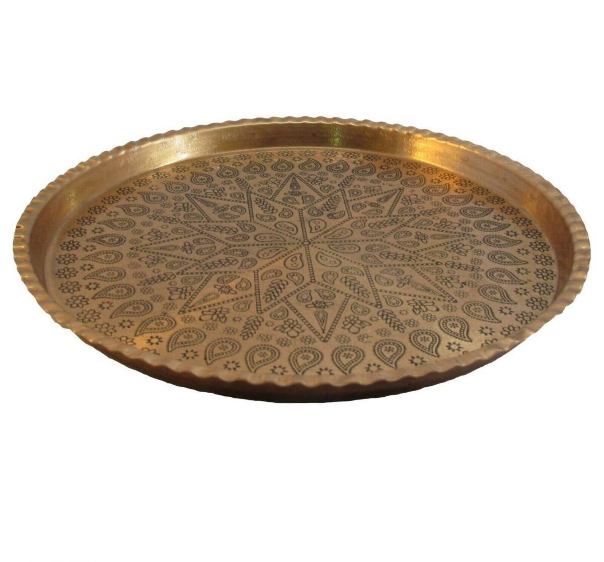 Price and Buy Persian Copper Serving Tray Traditionally Hammered 08 - Image 3