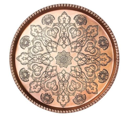 Price and Buy Persian Copper Serving Tray Traditionally Hammered 619_68f284efd8fc6.jpeg Price and Buy Persian Copper Serving Tray Traditionally Hammered 619