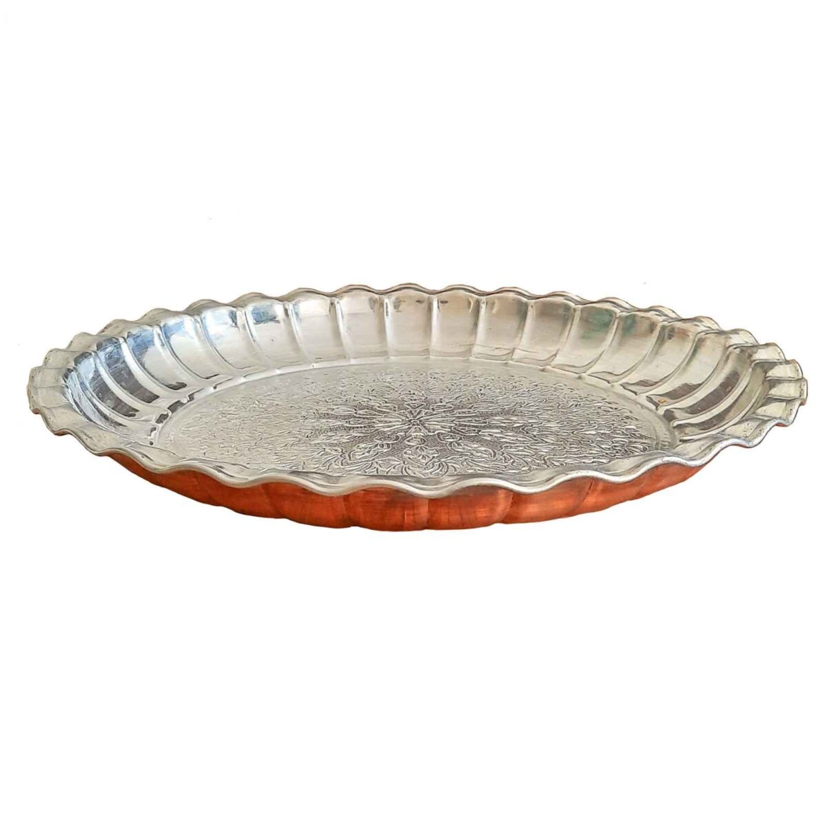 Price and Buy Persian Copper Serving Tray Traditionally Hammered Atran 01 - Image 3
