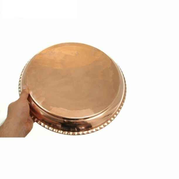 Price and Buy Persian Copper Serving Tray Traditionally Hammered Diana - Image 3