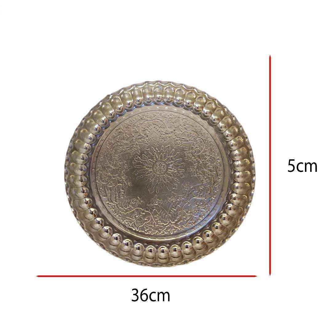 Price and Buy Persian Copper Serving Tray Traditionally Hammered Sara - Image 3