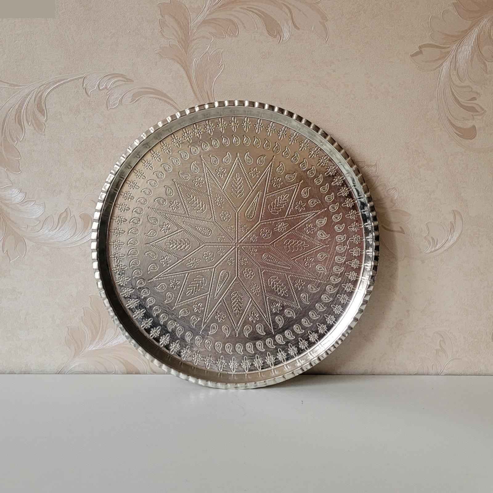 Price and Buy Persian Copper Serving Tray Traditionally Hammered Tanin II - Image 3