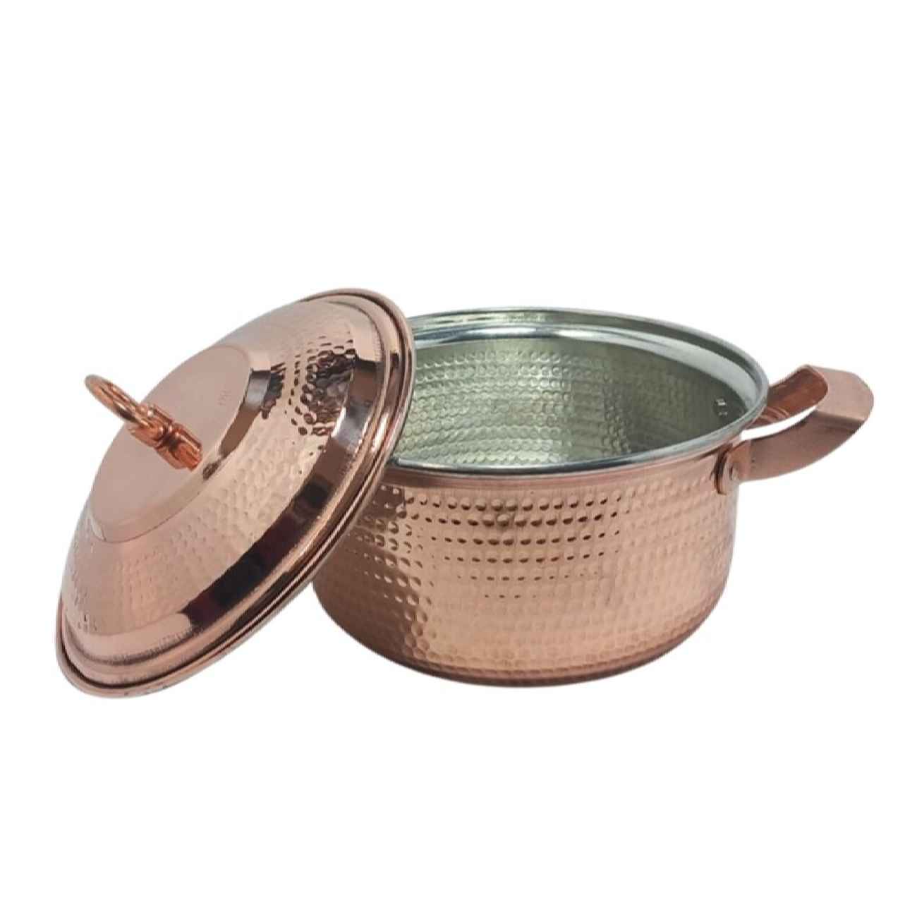 Price and Buy Persian Copper Stock Pot – Hammered & Handcrafted Yekta - Image 4