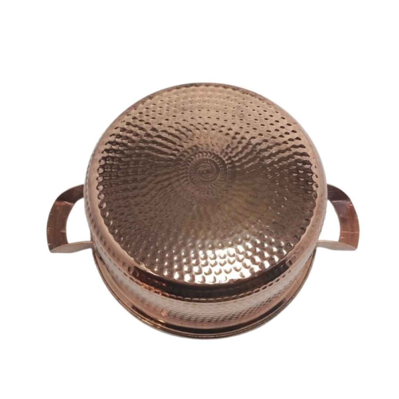 Price and Buy Persian Copper Stock Pot – Hammered & Handcrafted Yekta - Image 5