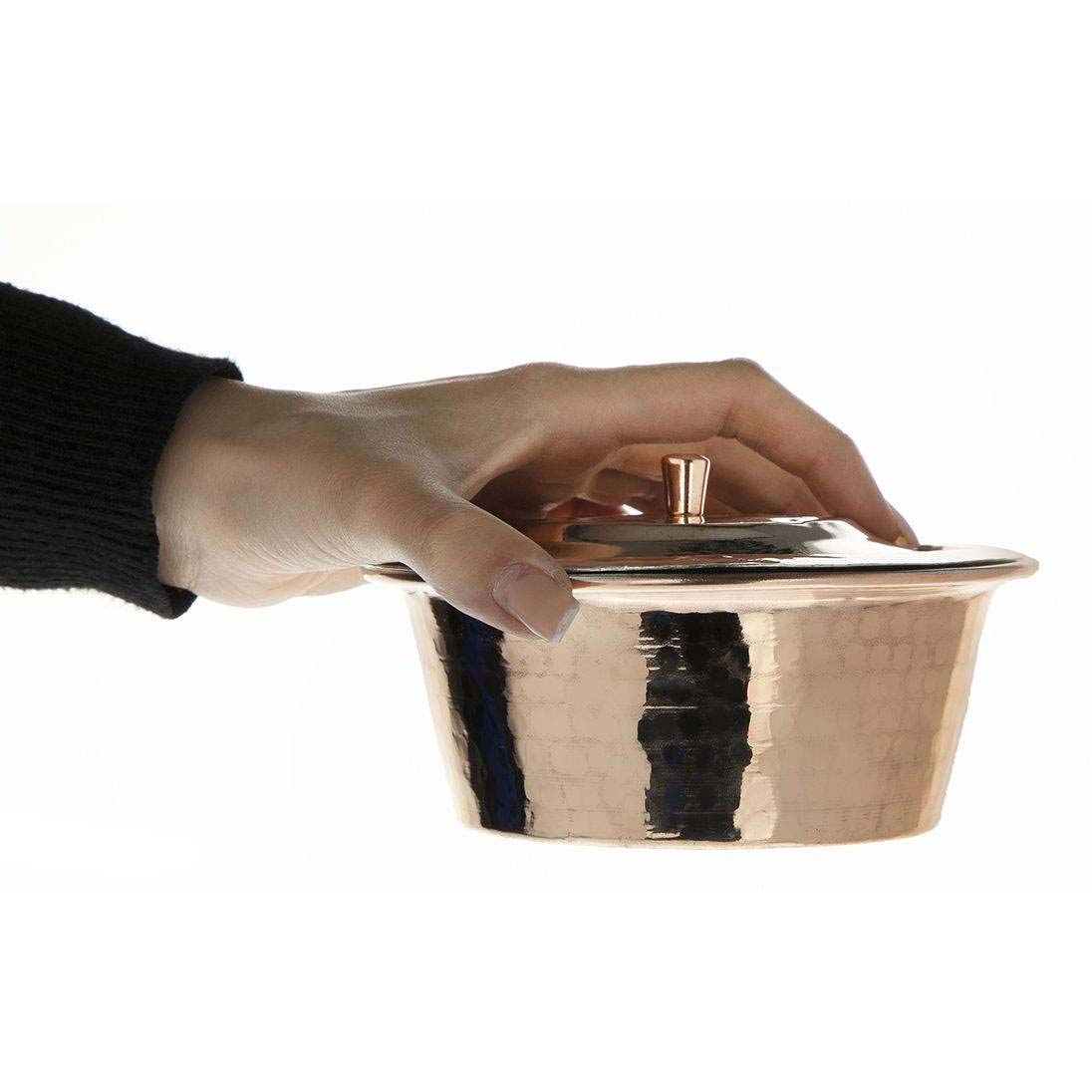 Price and Buy Persian Copper Stock Pot – Traditional Hammered Cooking Style D745 - Image 4