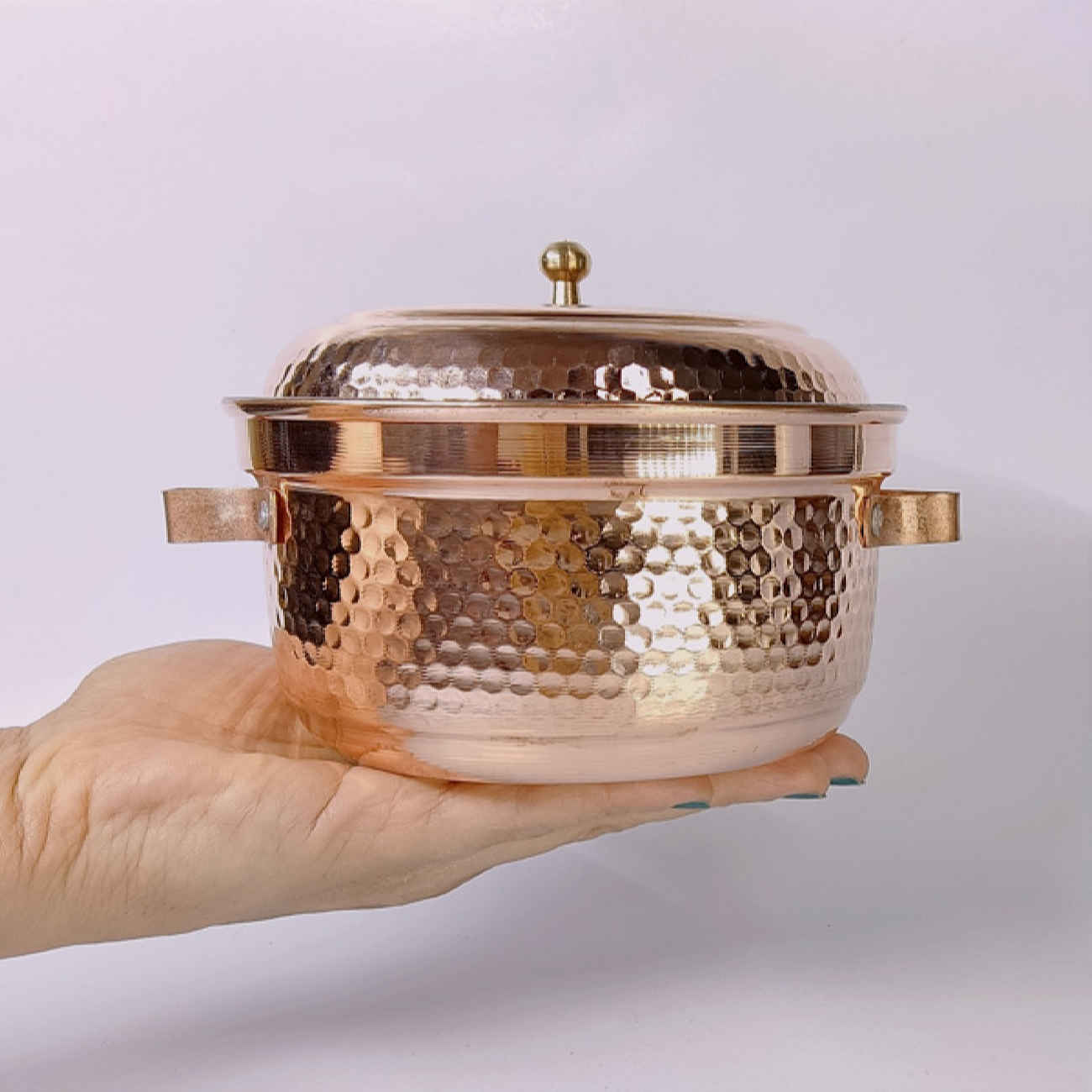 Price and Buy Persian Copper Stock Pot – Traditional Hammered Cooking Style - Image 5