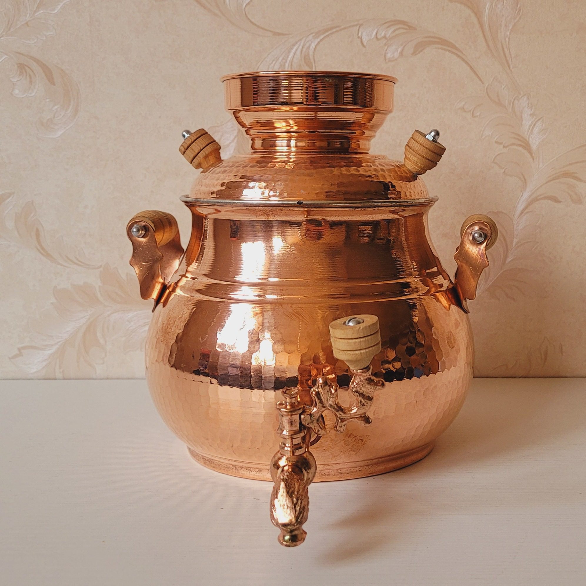 Price and Buy Persian Copper Stovetop Samovar Tea Maker Model Zohreh - Image 3