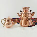 Price and Buy Persian Copper Stovetop Samovar Tea Maker with Teapot Model Abeeha