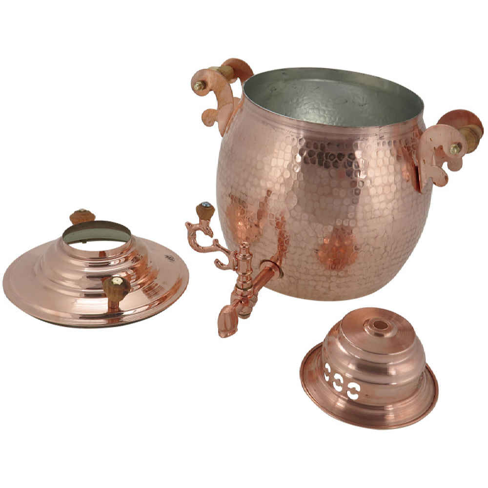 Price and Buy Persian Copper Stovetop Samovar Traditional Design 3-Liter - Image 3