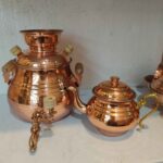 Price and Buy Persian Copper Stovetop Samovar Traditional Hammered Design 2-Liter - Image 3