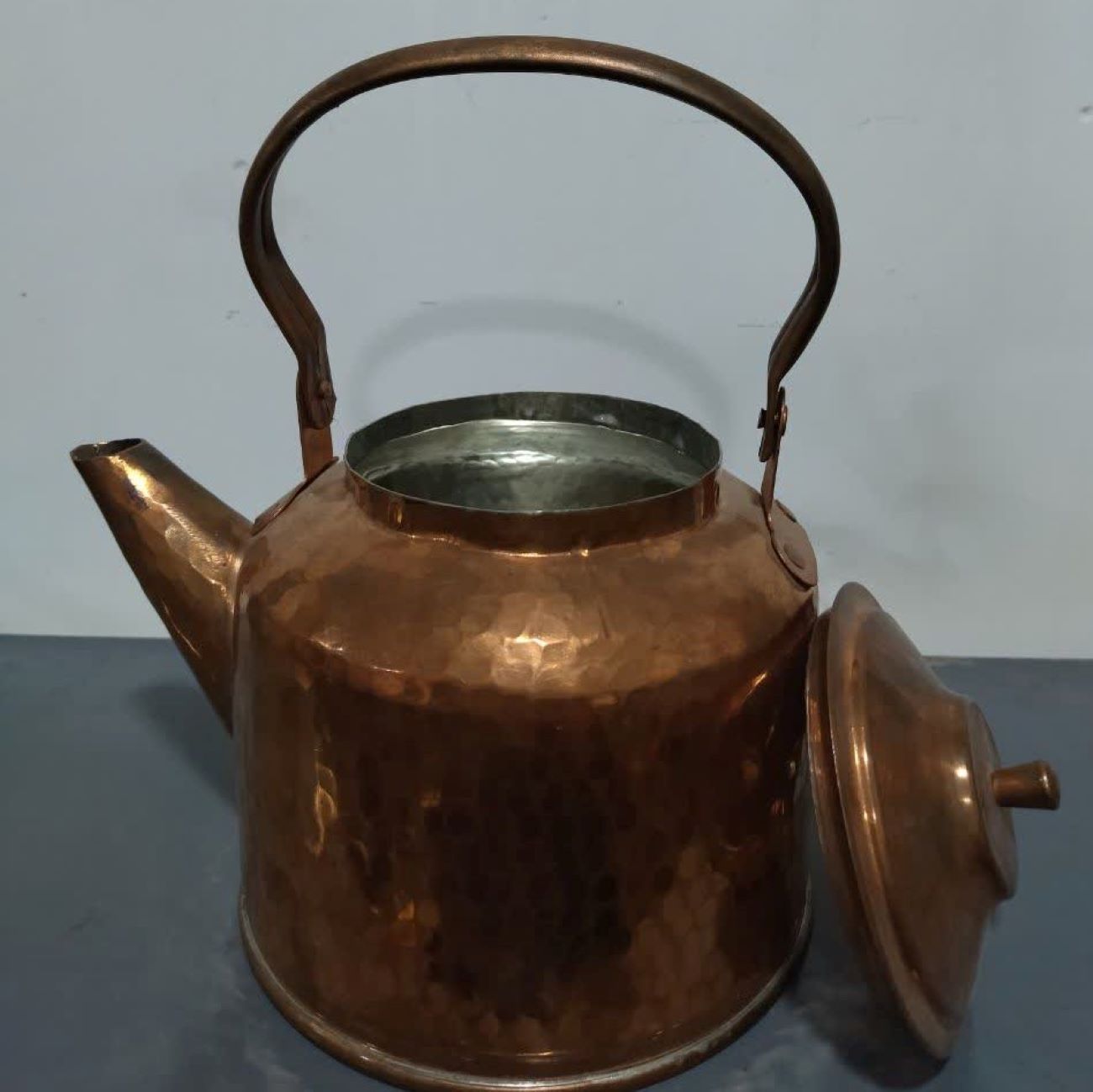 Price and Buy Persian Copper Tea Kettle Durable Stovetop Traditional Hammered Jaleh - Image 3