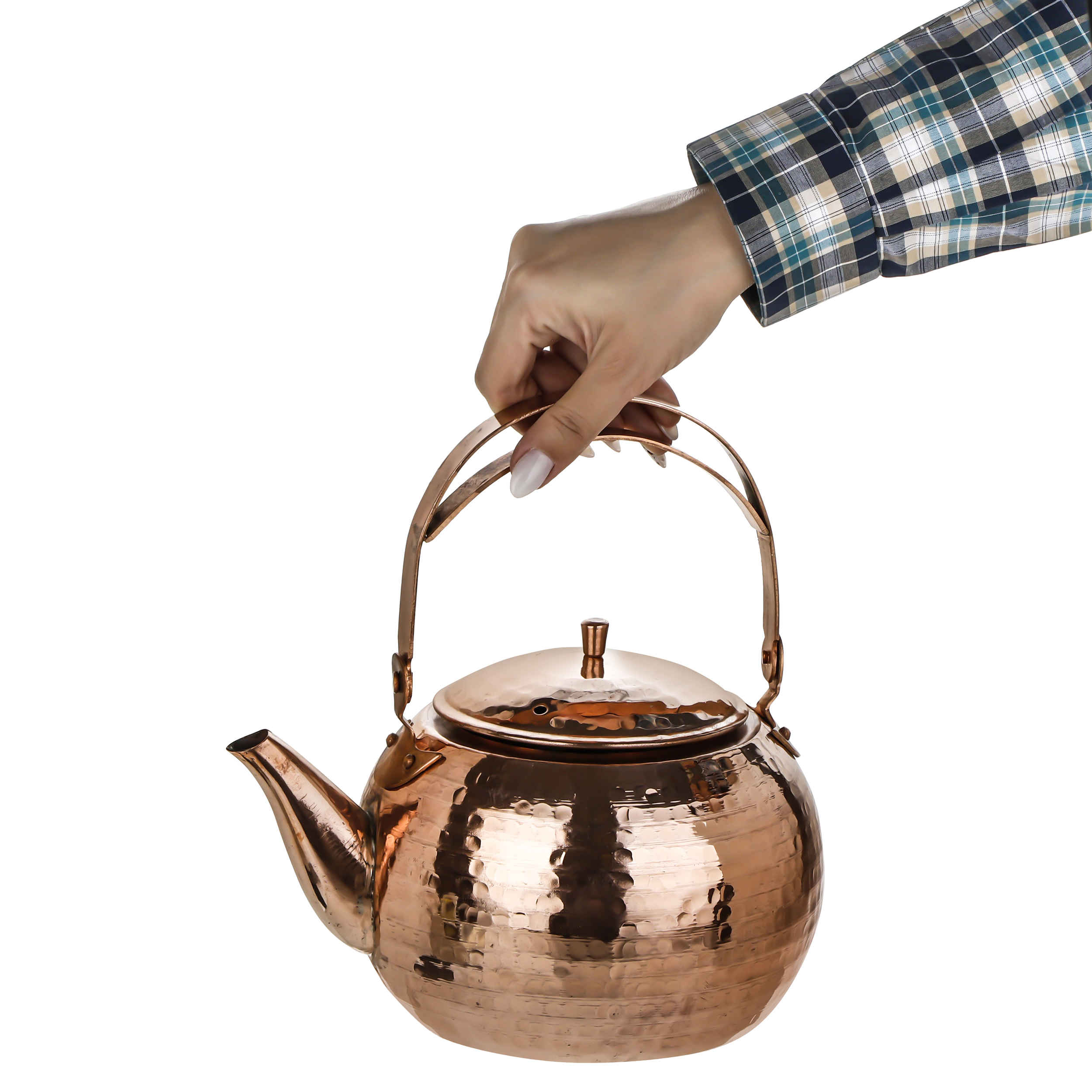 Price and Buy Persian Copper Tea Kettle Durable Stovetop Traditional Hammered Nice - Image 5