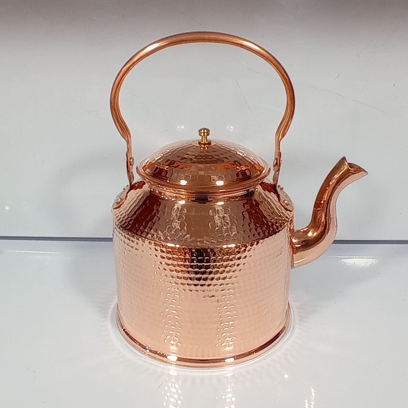 Price and Buy Persian Copper Tea Kettle Durable Stovetop Traditional Hammered Simin
