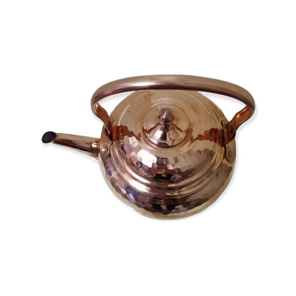 Price and Buy Persian Copper Tea Kettle Durable Stovetop Traditional Hammered Tanaz - Image 3