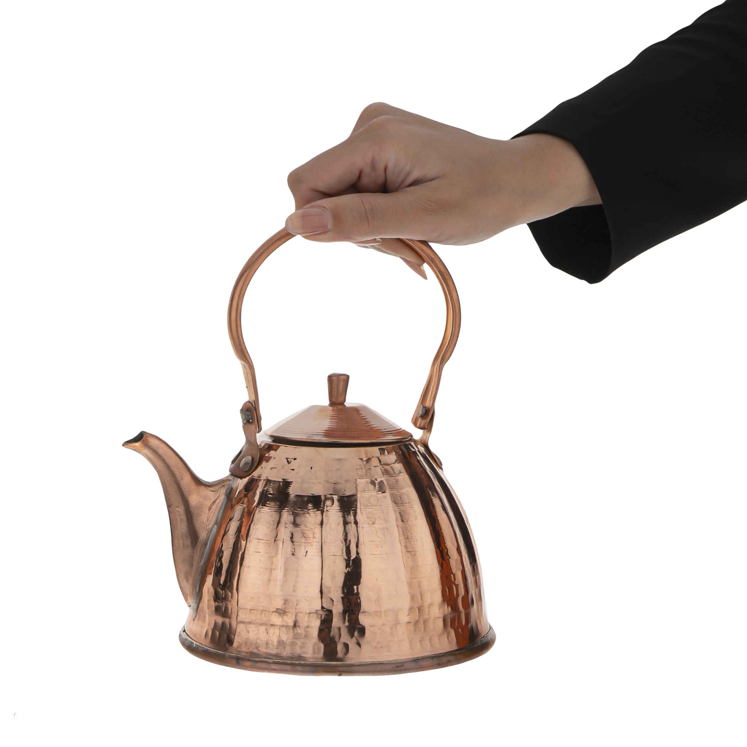 Price and Buy Persian Copper Tea Kettle Durable Stovetop Traditional Hammered - Image 3