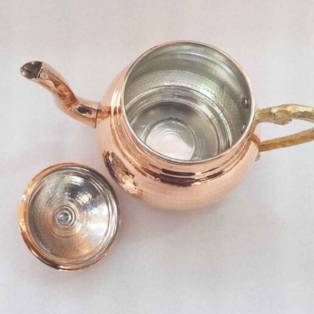 Price and Buy Persian Copper Teapot Handcrafted and Hammered Elika - Image 4