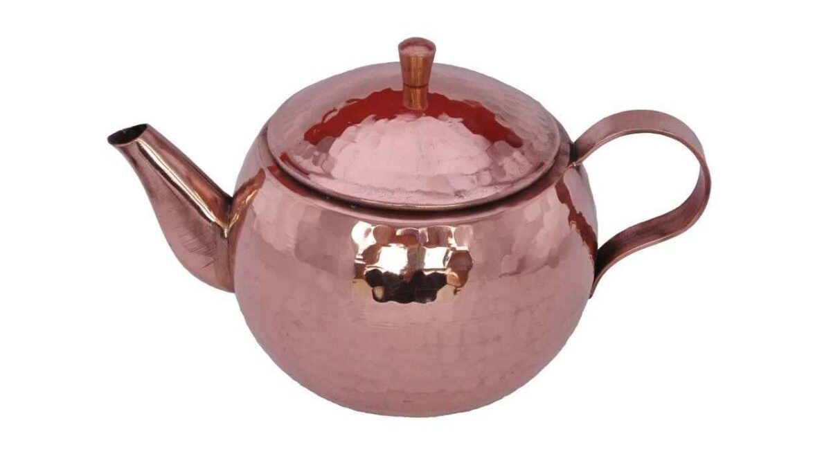 Price and Buy Persian Copper Teapot Handcrafted and Hammered Purple - Image 3