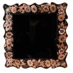 Price and Buy Persian Copper Waste Basket & Tissue Box Set – Hand Engraved Gol o Morgh - Image 5