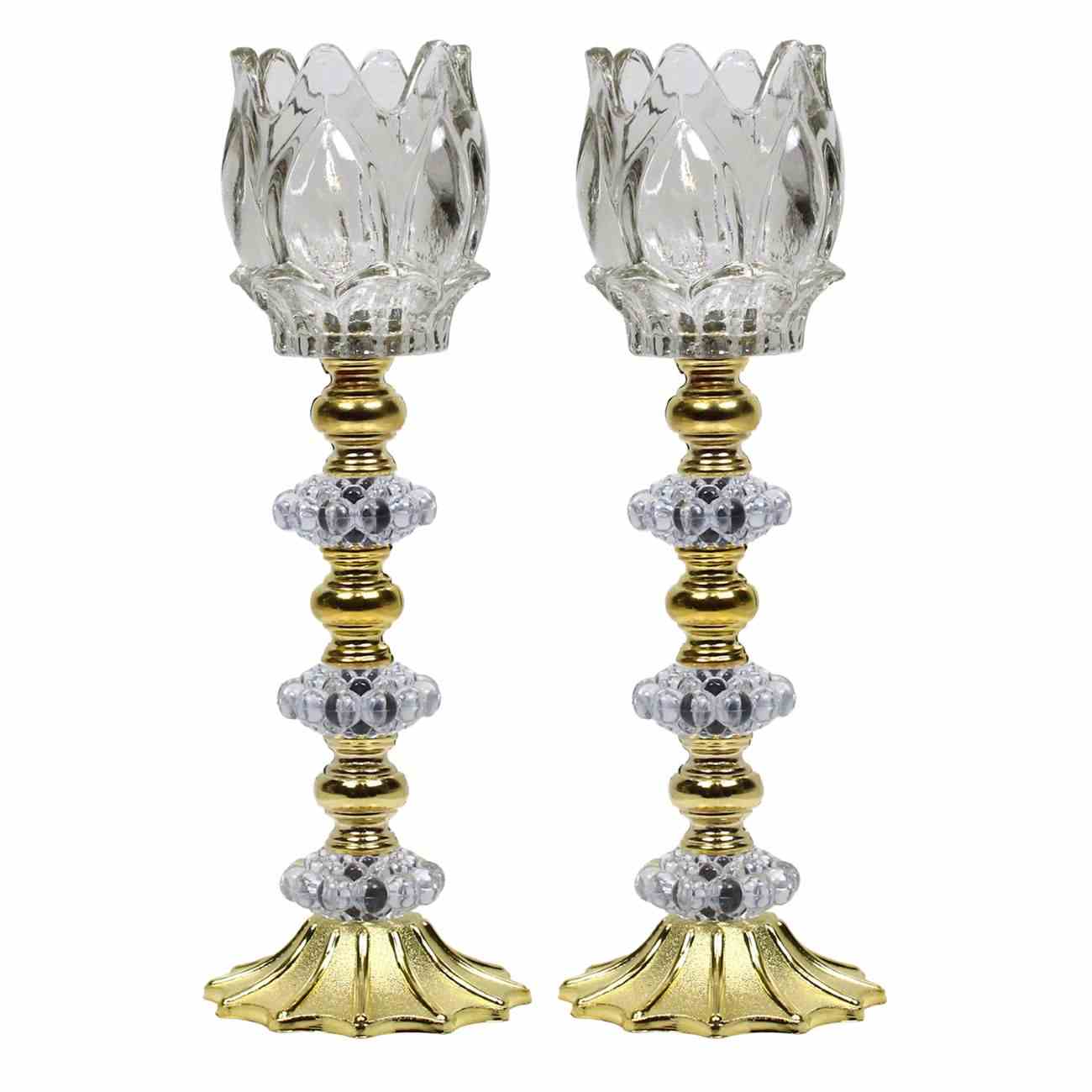 Price and Buy Persian Crystal Candlestick Holder Stand Tulip (2x)