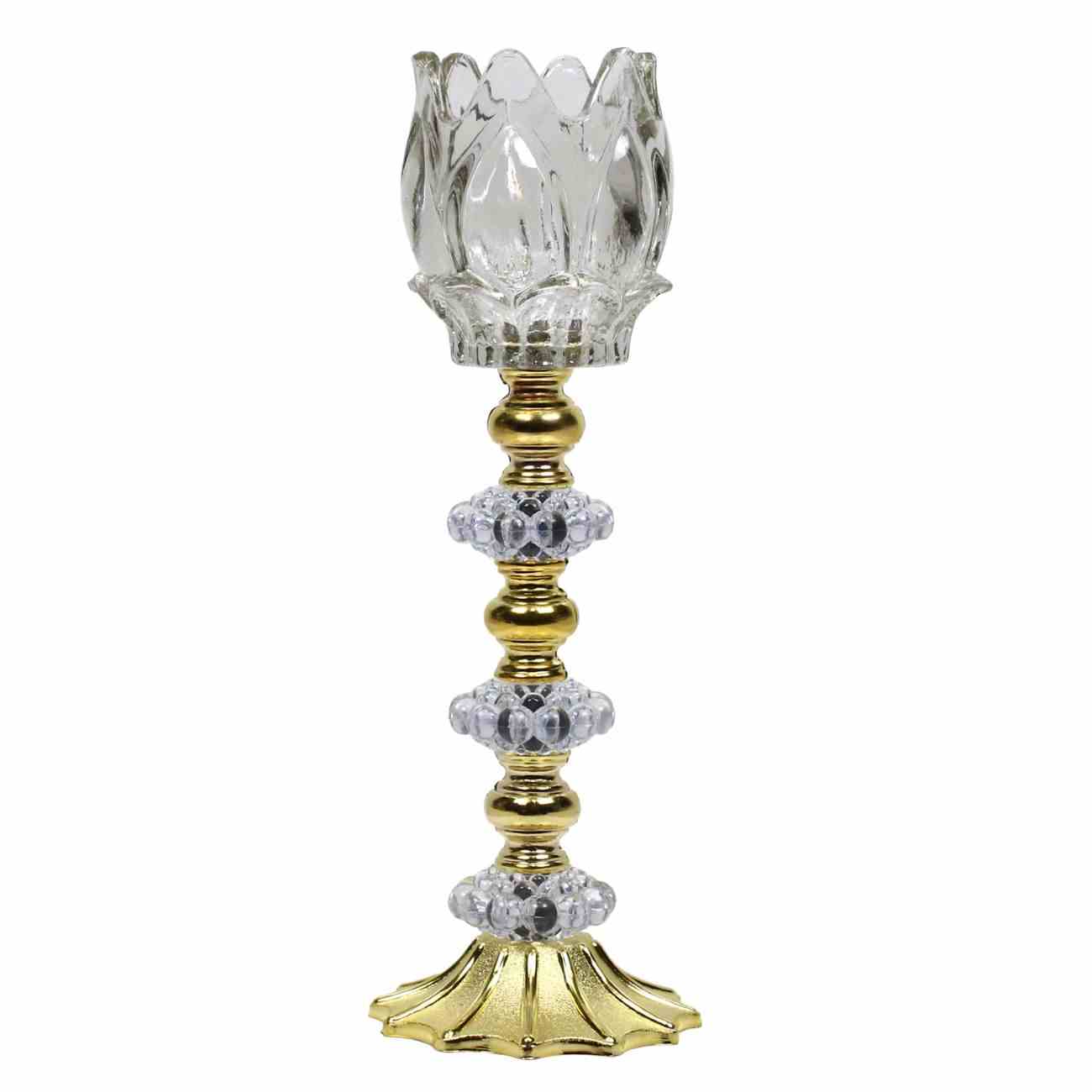 Price and Buy Persian Crystal Candlestick Holder Stand Tulip (2x) - Image 3