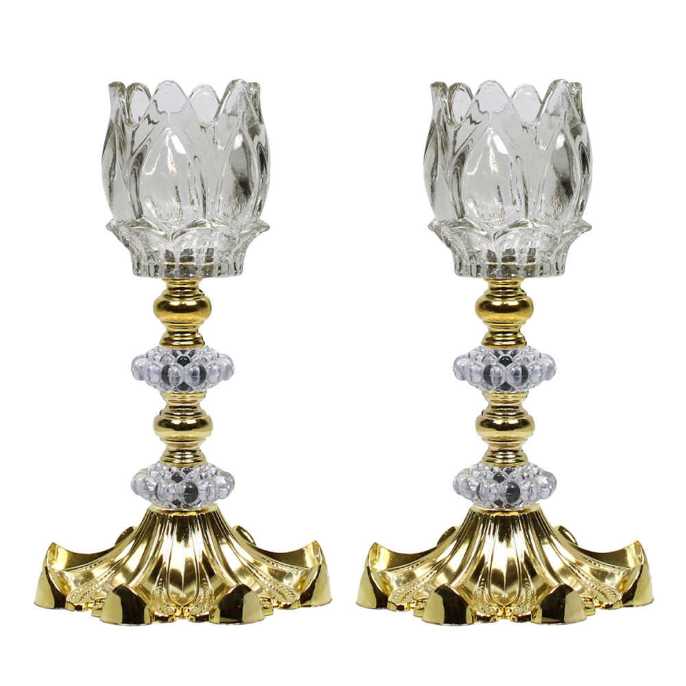 Price and Buy Persian Crystal Candlestick Tulip Shaped Model Ananasi (2x)