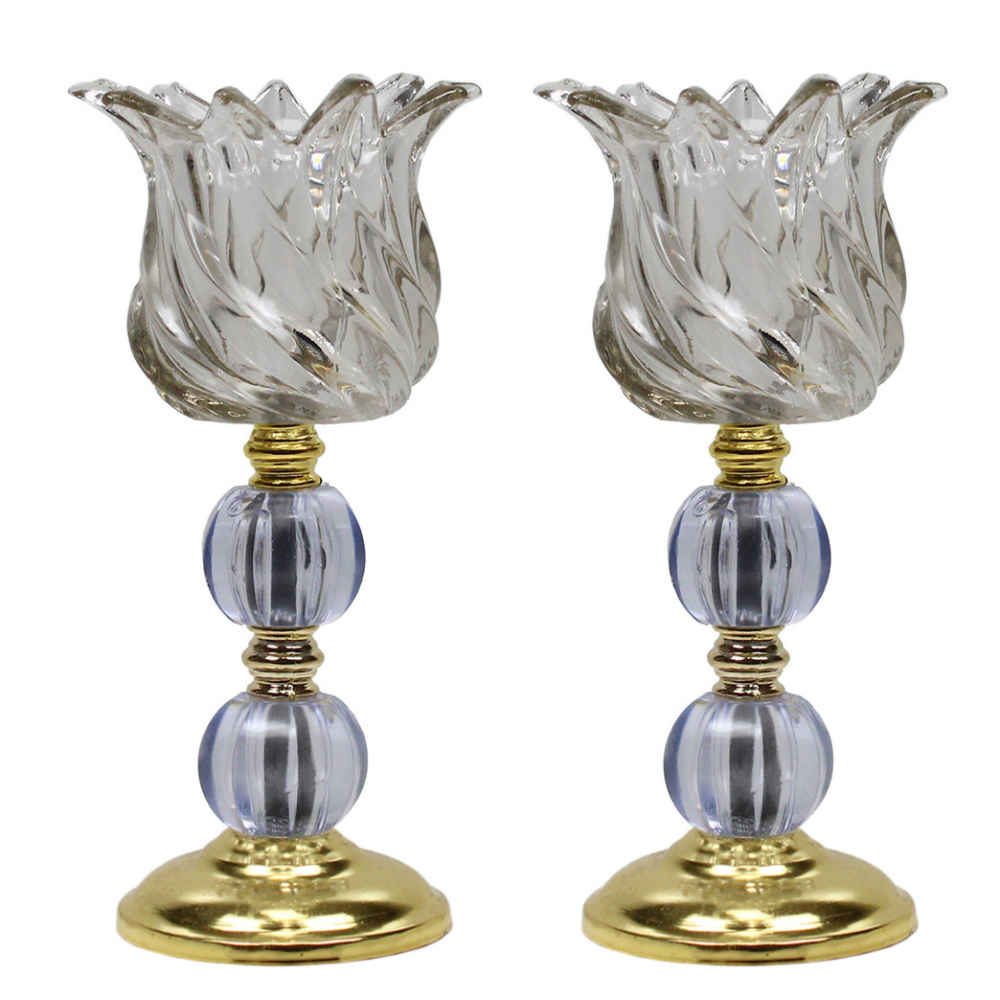 Price and Buy Persian Crystal Candlestick Tulip Shaped Model Laleh (2x)