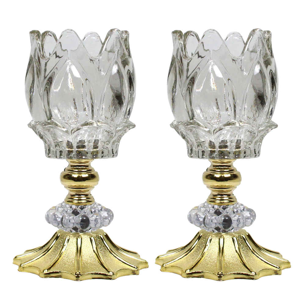 Price and Buy Persian Crystal Candlestick Tulip Shaped Model Stars (2x)