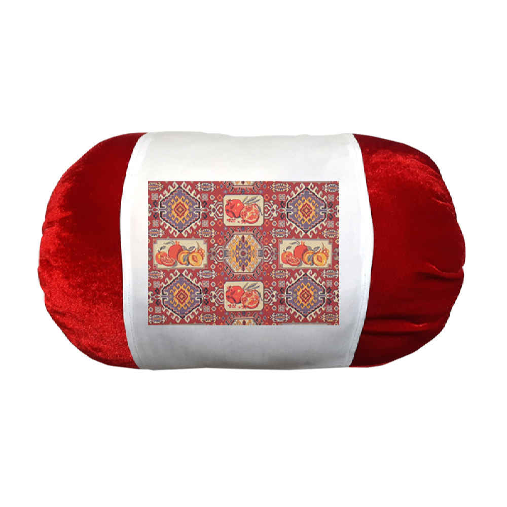 Price and Buy Persian Cylindrical Bolster Pillow in Velvet Fabric Glory