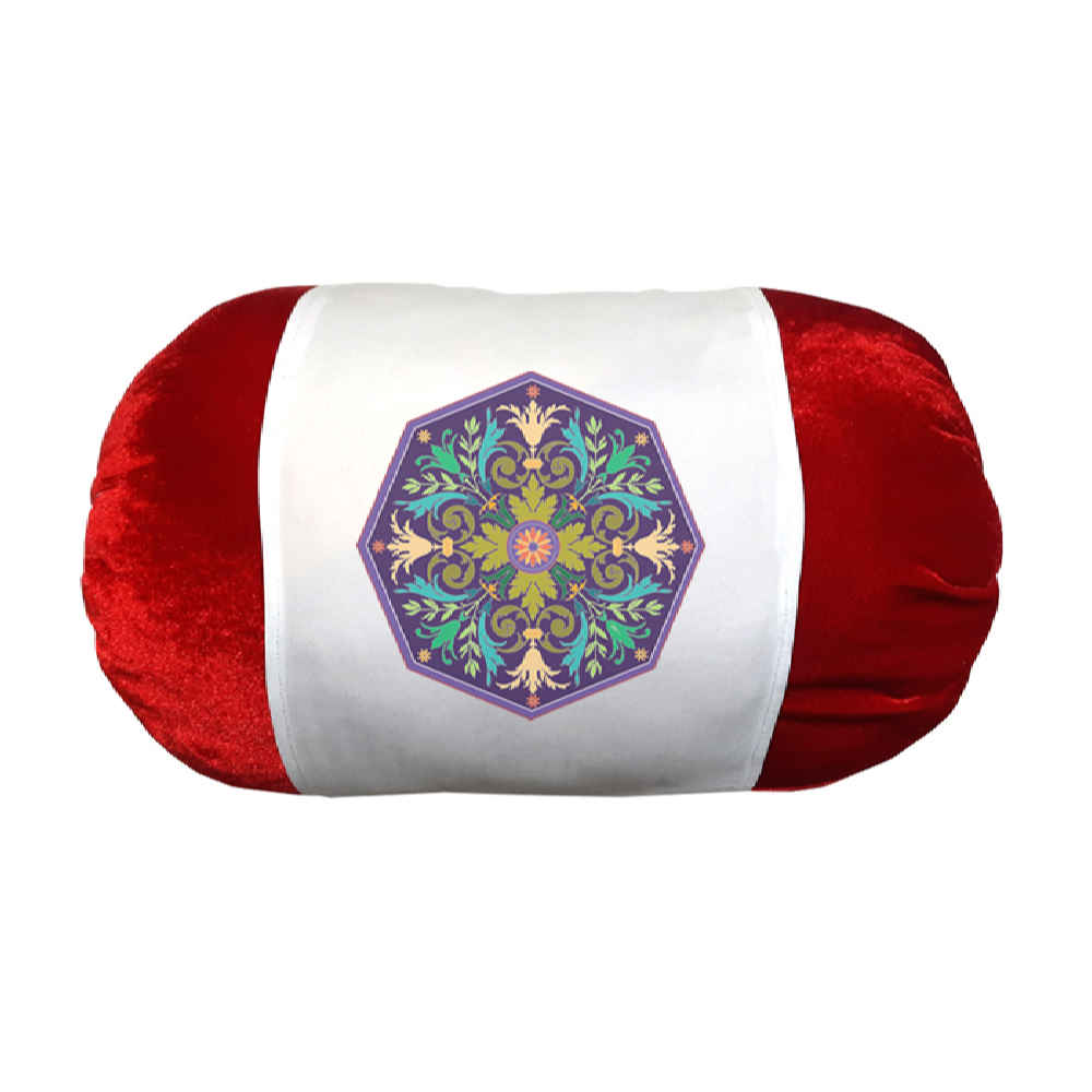 Price and Buy Persian Cylindrical Bolster Pillow in Velvet Fabric Mehr