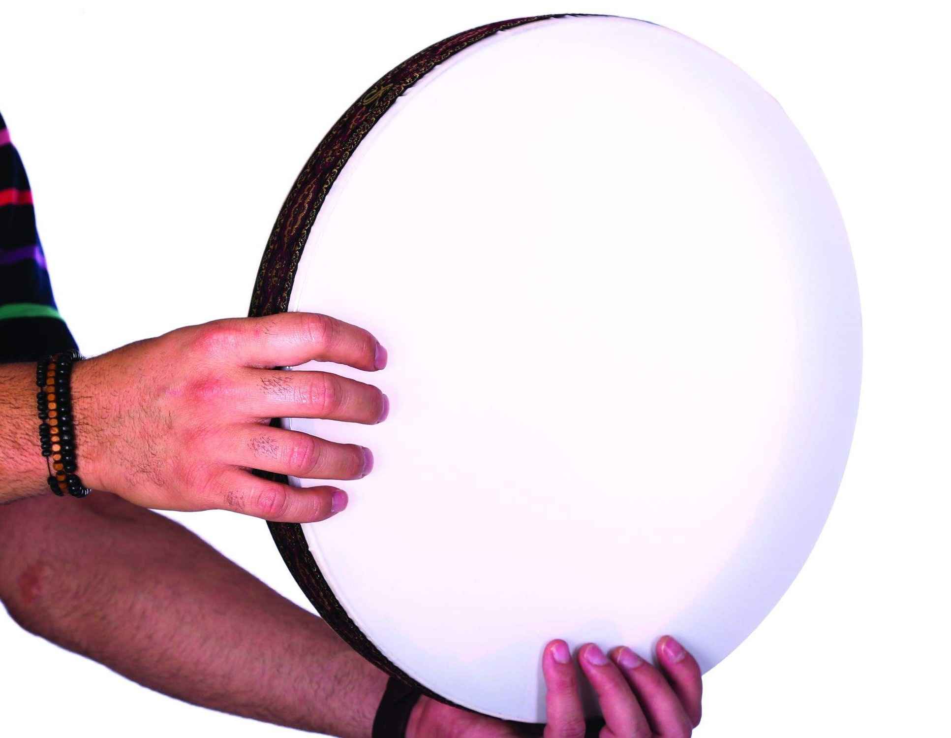 Price and Buy Persian Dayereh Dayere Drum Model Simple White - Image 4