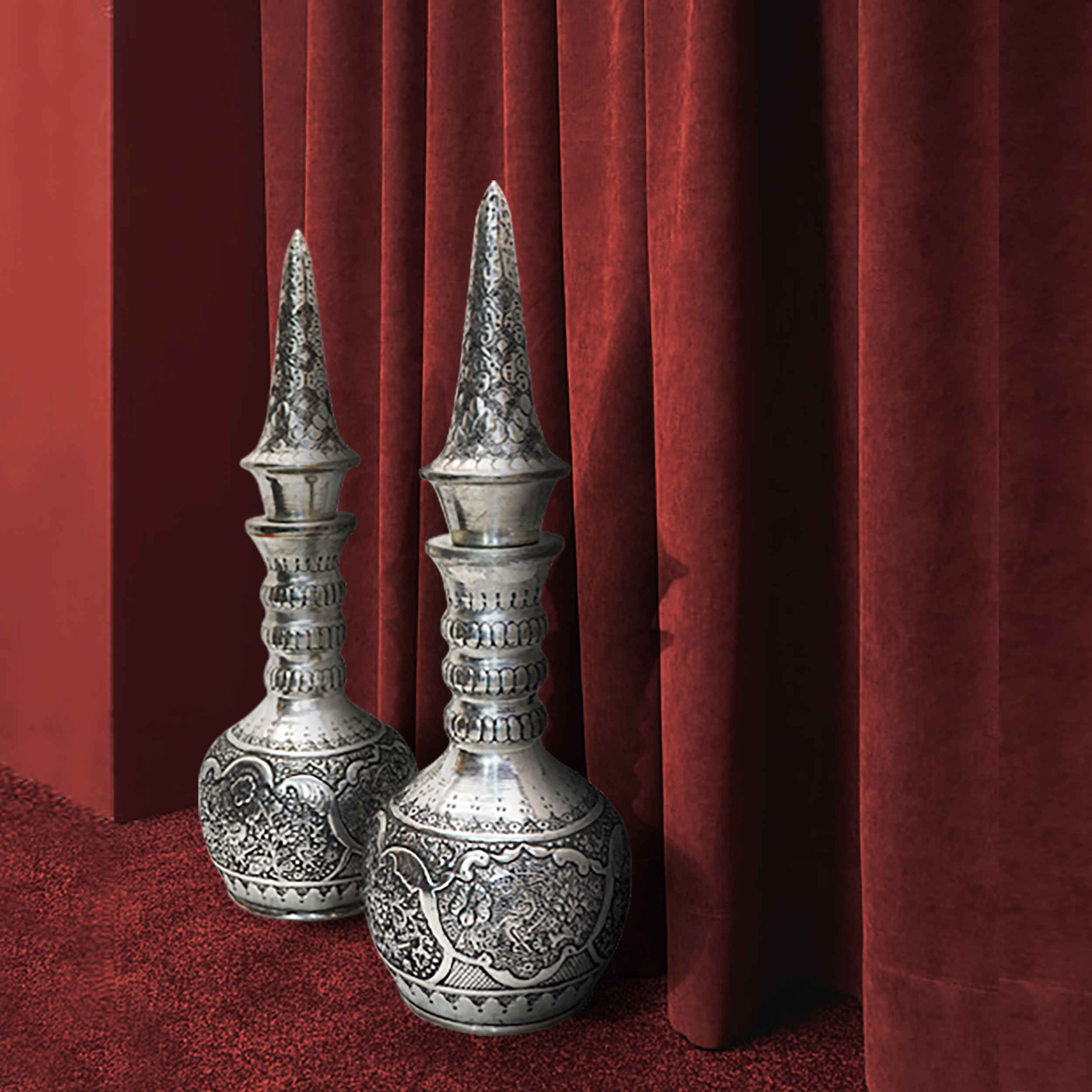 Price and Buy Persian Decorative Copper Bottle – Handcrafted Perfect for Luxe Home Styling - Image 5