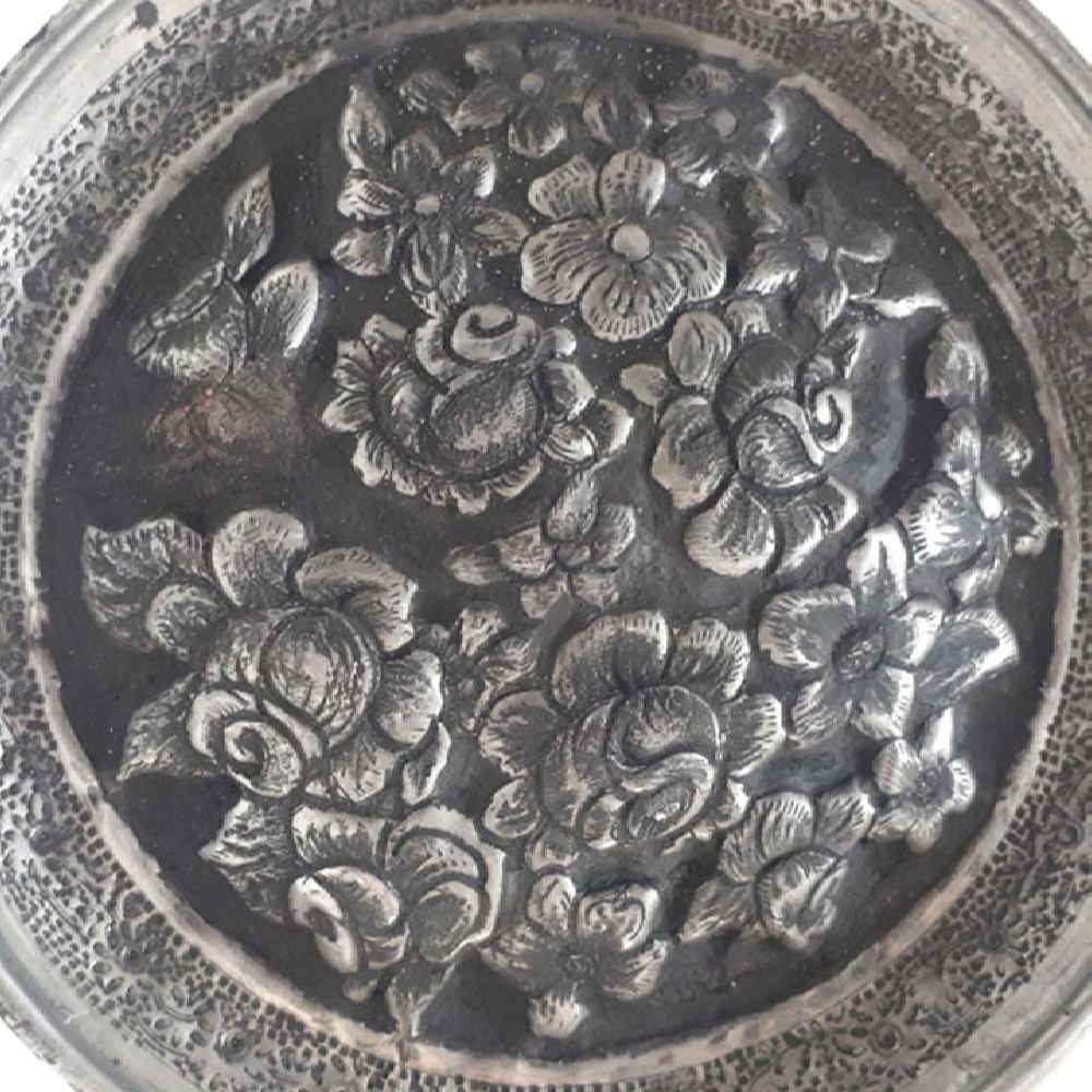 Price and Buy Persian Decorative Copper Engraved Wall Plate Rose Flower - Image 3