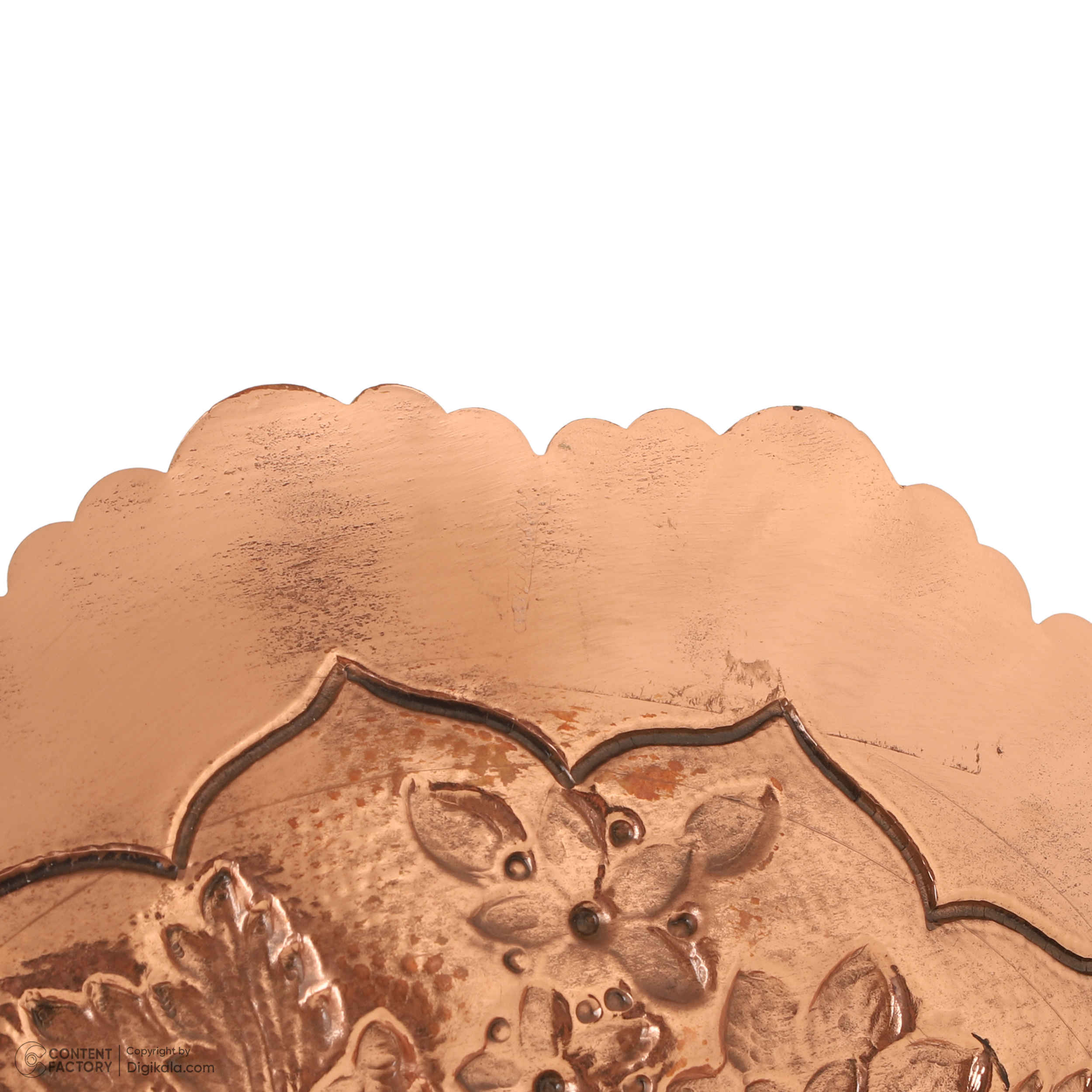 Price and Buy Persian Decorative Copper Engraved Wall Plate Traditional in Birds & Flowers Design - Image 4