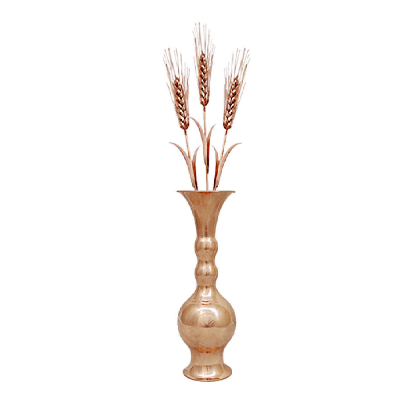 Price and Buy Persian Decorative Copper Vase – Ball Model with Copper Flowers Set of 4