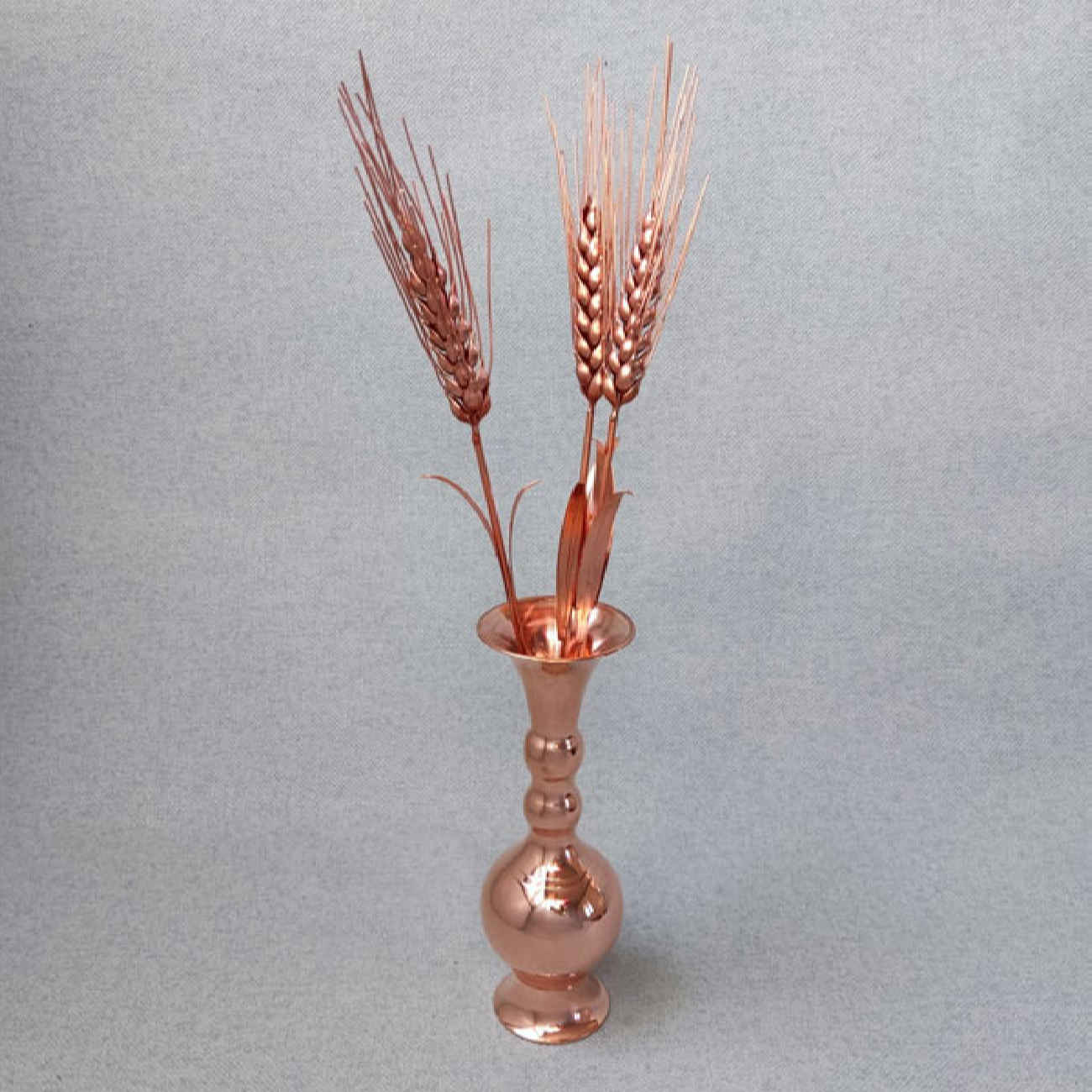 Price and Buy Persian Decorative Copper Vase – Ball Model with Copper Flowers Set of 4 - Image 3