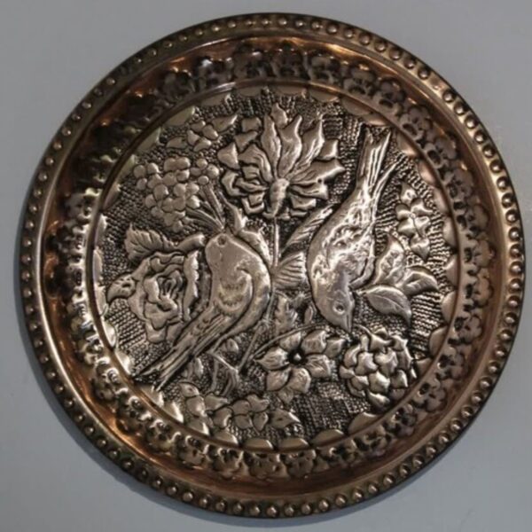 Price and Buy Persian Decorative Copper Wall Plate – Hand Engraved with Elegant Birds & Flowers_6900605dd35e7.jpeg Price and Buy Persian Decorative Copper Wall Plate – Hand Engraved with Elegant Birds & Flowers
