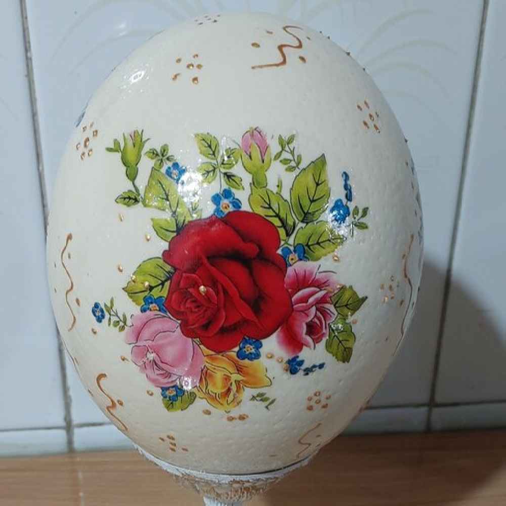 Price and Buy Persian Decorative Hand Painted Ostrich Egg Shell – Nowruz - Image 4