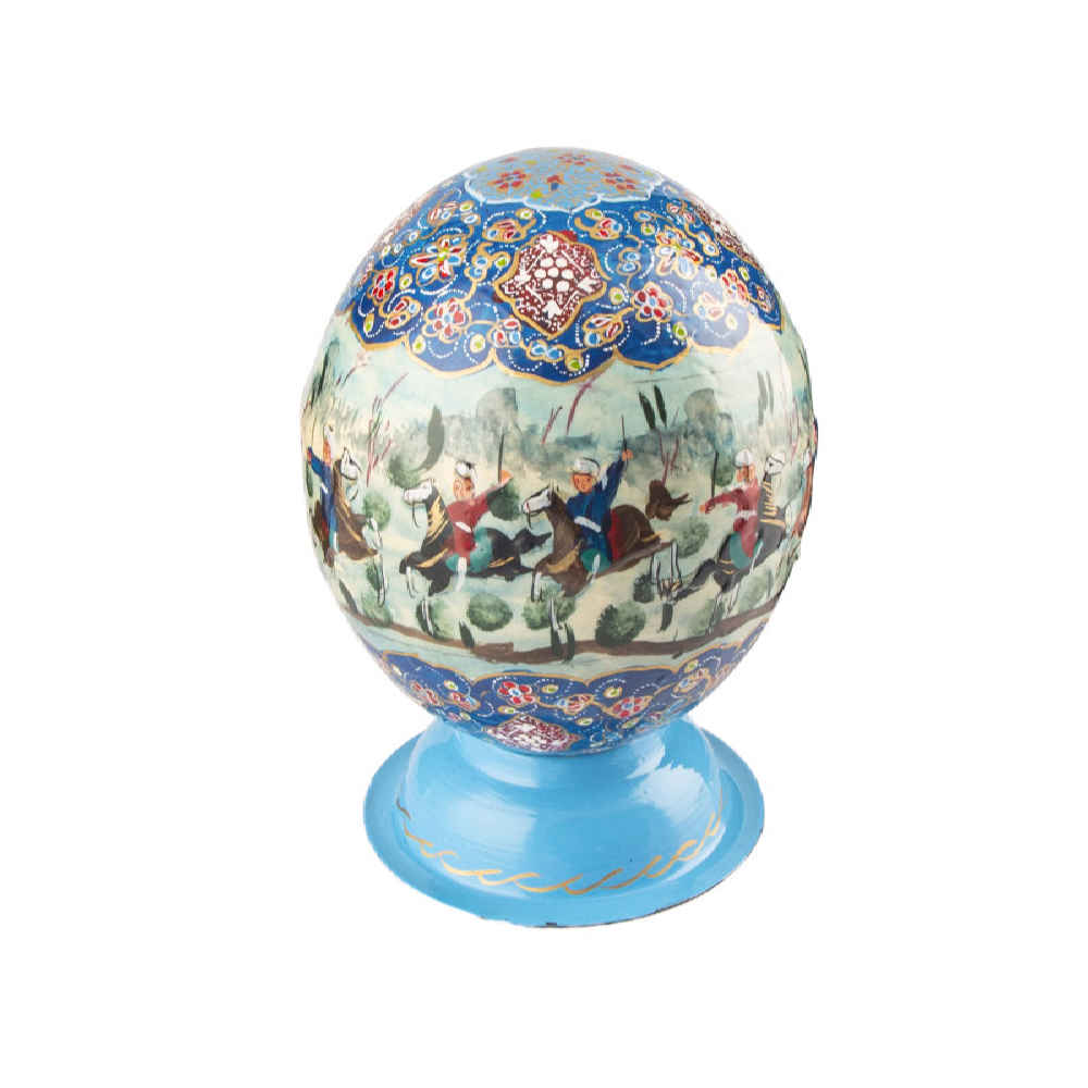 Price and Buy Persian Decorative Hand Painted Ostrich Egg Shell – Shekar - Image 3