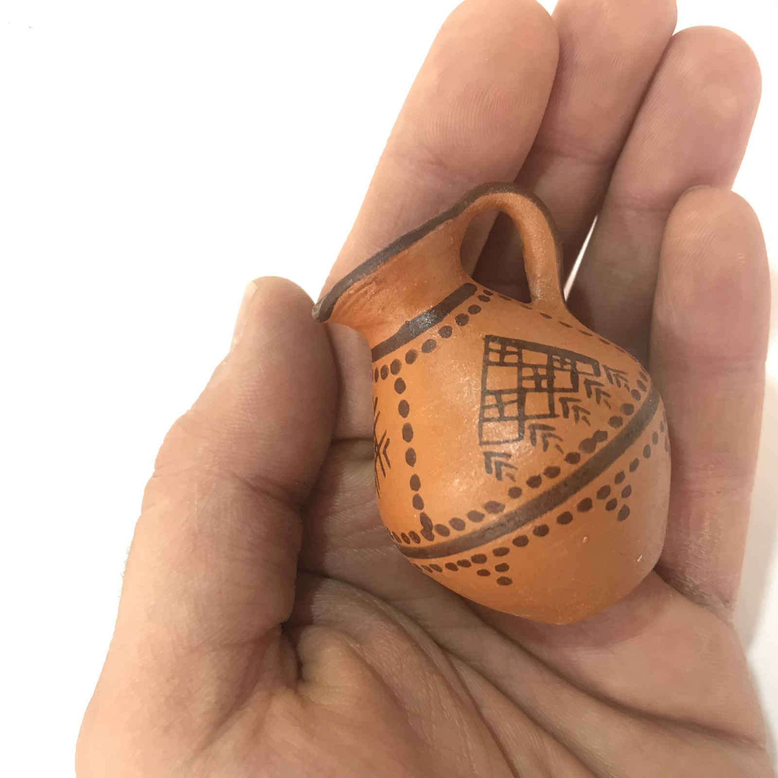 Price and Buy Persian Decorative Pottery Pitcher Hand-Painted Art Motif Kalporagan - Image 4