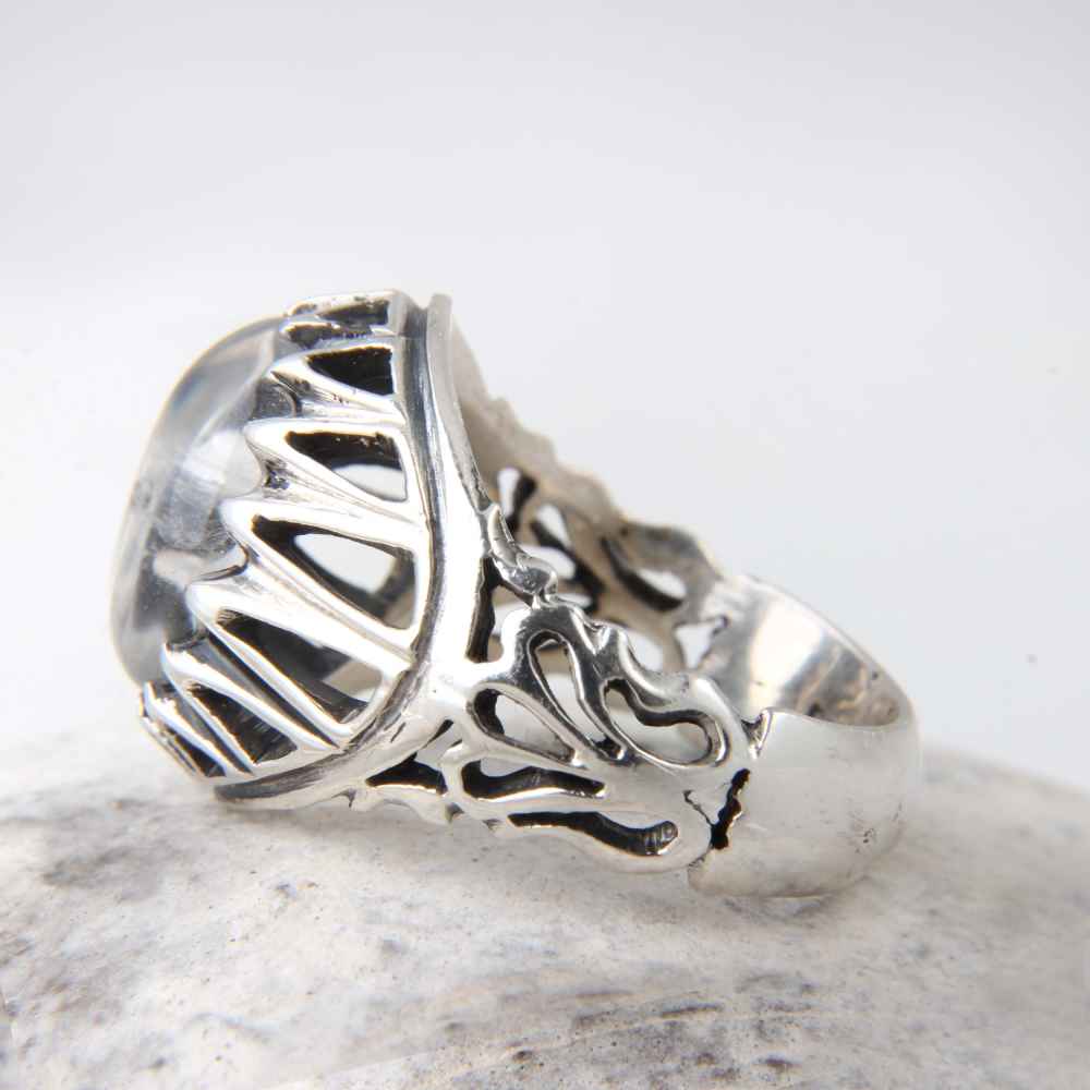 Price and Buy Persian Dur-e Najaf Silver Ring For Men Elegance Alborz - Image 3