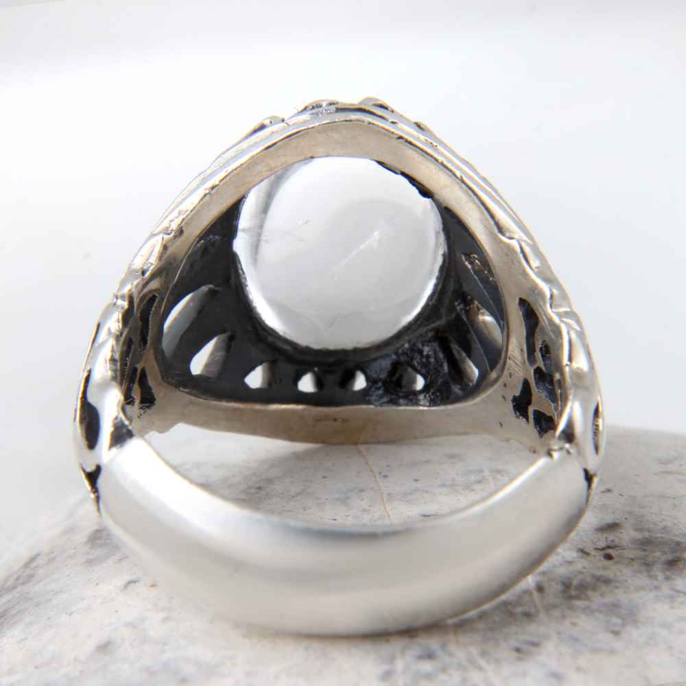Price and Buy Persian Dur-e Najaf Silver Ring For Men Elegance Alborz - Image 4