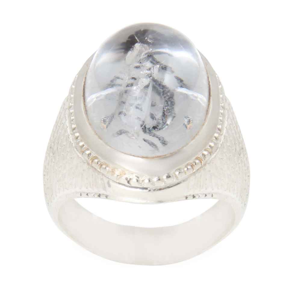 Price and Buy Persian Dur-e Najaf Silver Ring For Men Elegance Iman
