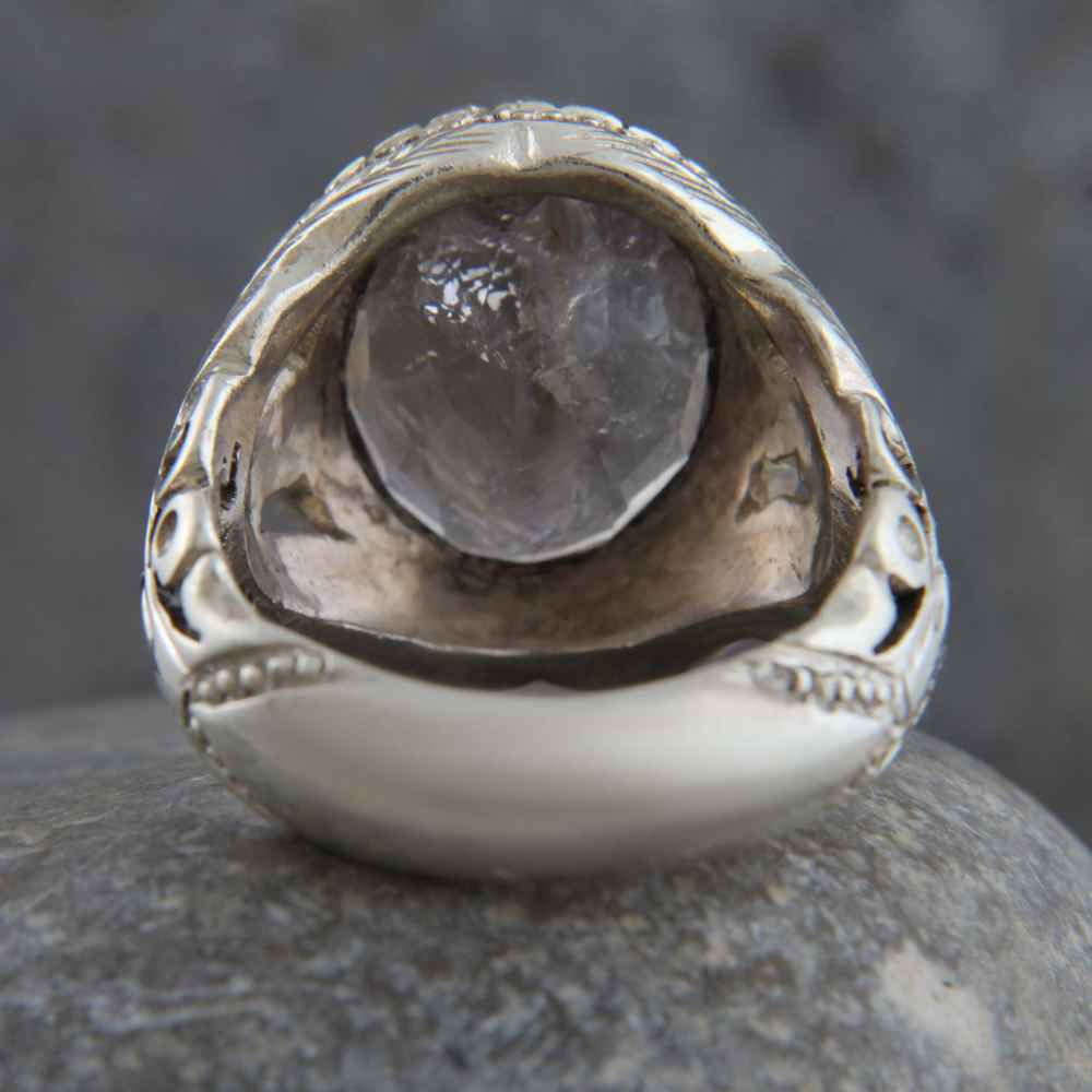 Price and Buy Persian Dur-e Najaf Silver Ring For Men Elegance Milad - Image 4