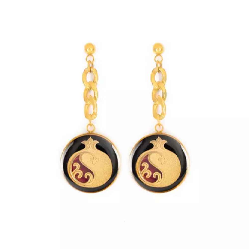 Price and Buy Persian Earrings Gold  Plated for Women Pomegranate Anar