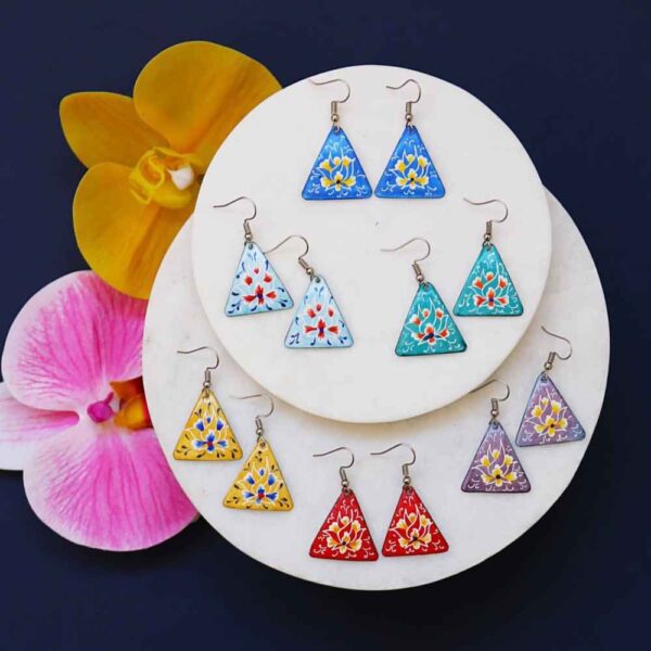 Price and Buy Persian Earrings Handcrafted with Minakari Artistic Triangle_68fbe89451cf6.jpeg Price and Buy Persian Earrings Handcrafted with Minakari Artistic Triangle