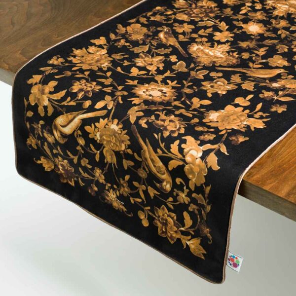 Price and Buy Persian Elegance Black Velvet Runner Birds_68fbc18b3c677.jpeg Price and Buy Persian Elegance Black Velvet Runner Birds