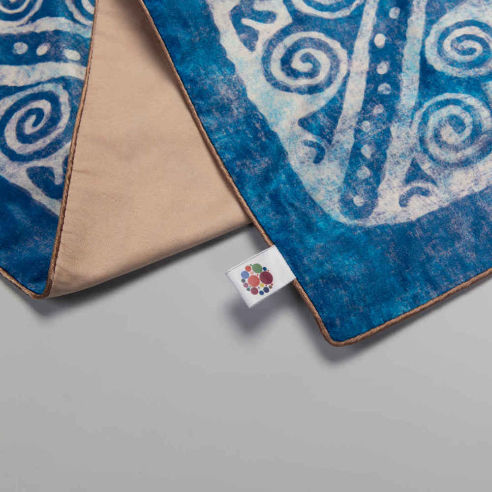 Price and Buy Persian Elegance Blue Velvet Table Runner Parto - Image 3